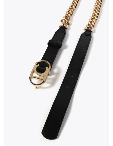 CINTURÓN-COMBINADO.CADENA-DORADO.EFECTO-PIEL-NEGRO-HEBILLA-LOGO-OVALADO-DORADO-LOLA-CASADEMUNT