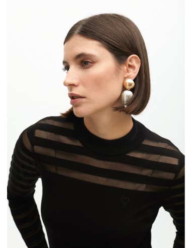 JERSEY-NEGRO-PUNTO.NEGRO-FRANJAS-TRANSPARENCIAS-LOLA-CASADEMUNT