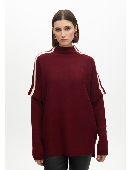 JERSEY-MANGASCONTRASTE-DOBLADILLO-CUELLO-PERKI-ABERTURAS-LATERALES-LOLA-CASADEMUNT