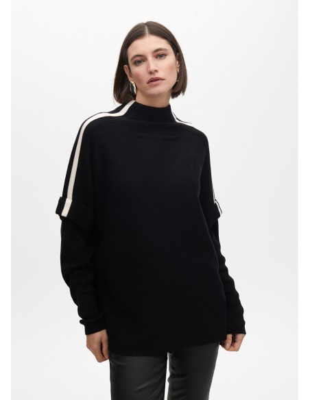 JERSEY-MANGASCONTRASTE-DOBLADILLO-CUELLO-PERKI-ABERTURAS-LATERALES-LOLA-CASADEMUNT