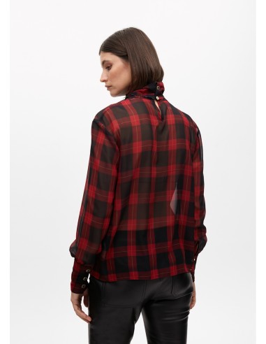 CAMISA-ESTAMPADO-TARTÁN-CUADROS-LAZADA-ANIMAL-PRINT-LOLA-CASADEMUNT