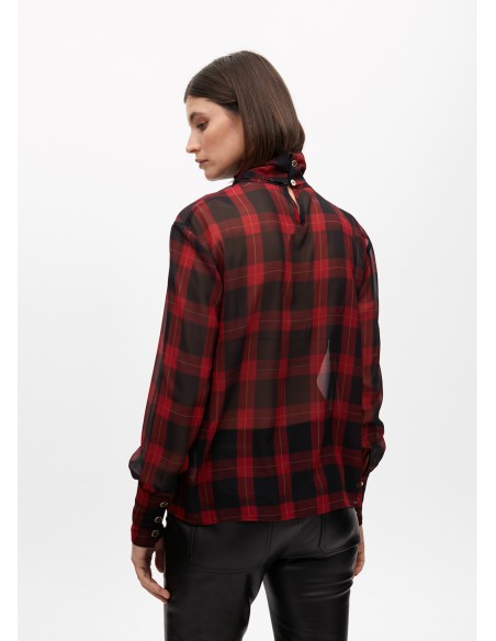 CAMISA-ESTAMPADO-TARTÁN-CUADROS-LAZADA-ANIMAL-PRINT-LOLA-CASADEMUNT