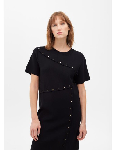 VESTIDO-CORTO-ASIMÉTRICO-TACHAS-CUELLO-REDONDO-MANGA-CORTA-LOLA-CASADEMUNT