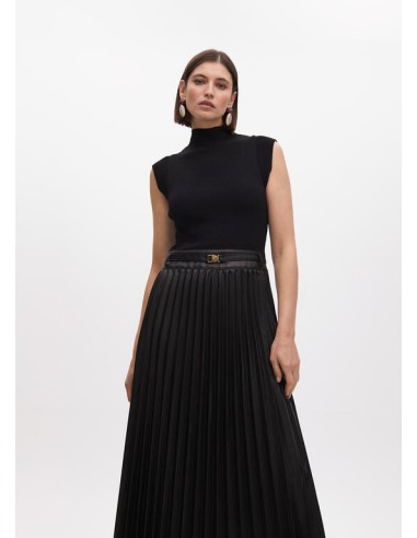 VESTIDO MIDI FALDA PLISADA LOLA CASADEMUNT