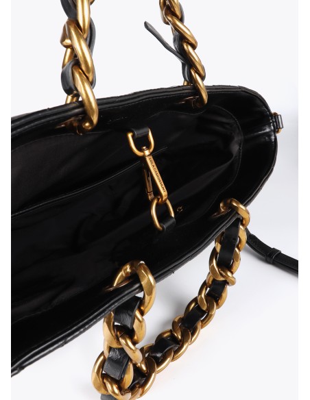 SHOPPER-NEGRO-ACOLCHADO-ASAS-MANO-COMBINADAS-ASA-BANDOLERA-EXTRAÍBLE-LOGO-DORADO-LEOPARDO-LOLA-CASADEMUNT