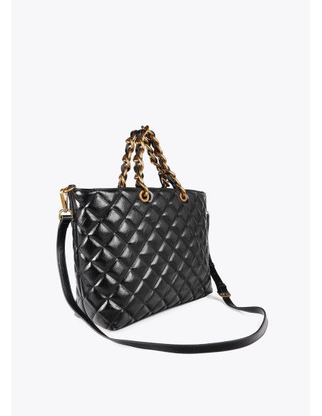 SHOPPER-NEGRO-ACOLCHADO-ASAS-MANO-COMBINADAS-ASA-BANDOLERA-EXTRAÍBLE-LOGO-DORADO-LEOPARDO-LOLA-CASADEMUNT