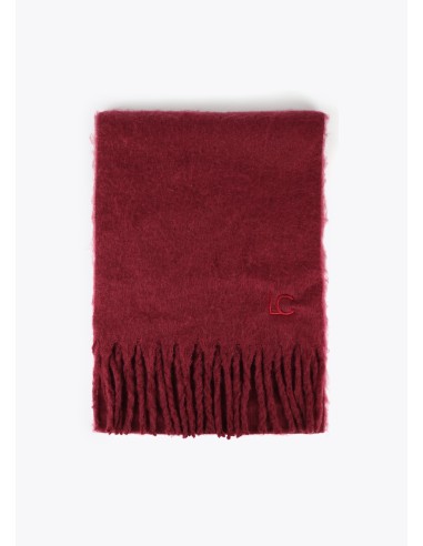 BUFANDA-LISA-MONOCOLOR-FLECOS-GRUESOS-LOGO-BORDADO-AL-TONO-LOLA-CASADEMUNT