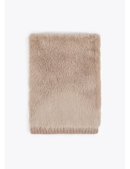 BUFANDA-COMBINADA-PUNTO-NEGRO-PELO-CRUDO-LOLA-CASADEMUNT