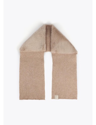 BUFANDA-COMBINADA-PUNTO-NEGRO-PELO-CRUDO-LOLA-CASADEMUNT