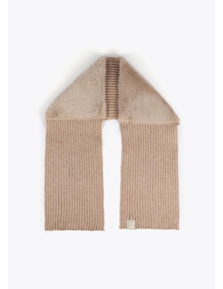 BUFANDA-COMBINADA-PUNTO-NEGRO-PELO-CRUDO-LOLA-CASADEMUNT