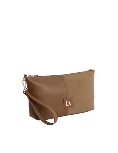 BOLSO-NECESER-PIEL-SINTÉTICA-ANTELINA-TAUPE-ASA-MANO-COMPARTIMENTO-TRASERO-DON-ALGODÓN