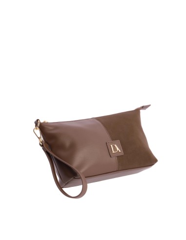 BOLSO-NECESER-PIEL-SINTÉTICA-ANTELINA-MARRÓN-ASA-MANO-COMPARTIMENTO-TRASERO-DON-ALGODÓN