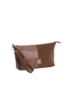 BOLSO-NECESER-PIEL-SINTÉTICA-ANTELINA-MARRÓN-ASA-MANO-COMPARTIMENTO-TRASERO-DON-ALGODÓN 2