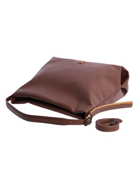 BOLSO-MARRÓN-UN-ASA-HOMBRO-ROMENA-COMPARTIMENTO-TRASERO-DON-ALGODÓN