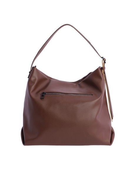 BOLSO-MARRÓN-UN-ASA-HOMBRO-ROMENA-COMPARTIMENTO-TRASERO-DON-ALGODÓN