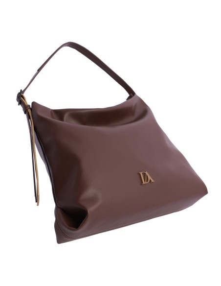 BOLSO-MARRÓN-UN-ASA-HOMBRO-ROMENA-COMPARTIMENTO-TRASERO-DON-ALGODÓN