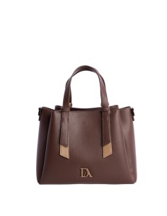 BOLSO-MARRÓN-DOS-ASAS-MANO-ASA-BANDOLERA-DETALLES-CONTRASTE-CIERRE-CREMALLERA-DON-ALGODÓN