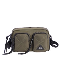 BANDOLERA-NYLON-KAKI-VARIOS-COMPARTIMENTOS-DETALLES-NEGROS-ZARELA-DON-ALGODÓN