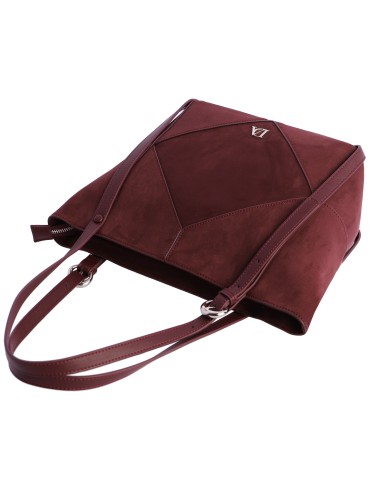 SHOPPER-ANTELINA-BURDEOS-ASAS-HOMBRO-CIERRE-CREMALLERA-REINA-DON-ALGODÓN