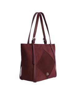 SHOPPER-ANTELINA-BURDEOS-ASAS-HOMBRO-CIERRE-CREMALLERA-REINA-DON-ALGODÓN 2