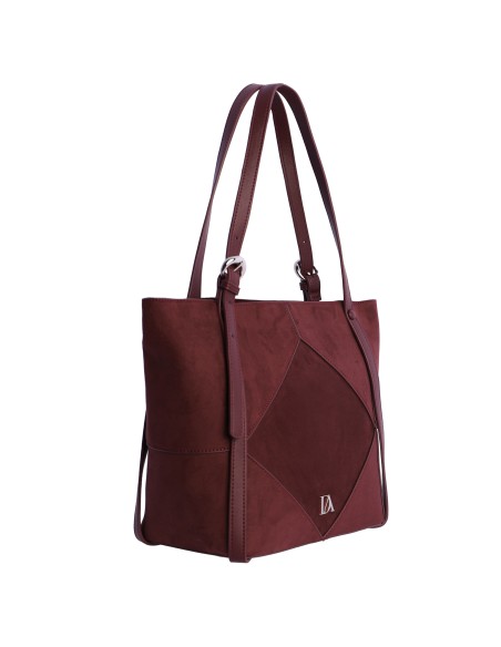 SHOPPER-ANTELINA-BURDEOS-ASAS-HOMBRO-CIERRE-CREMALLERA-REINA-DON-ALGODÓN