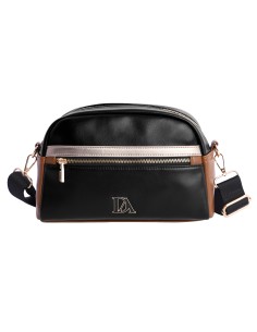 BANDOLERA-NEGRA.COMBINADA-OVALADA-TIRENA-ASA-REGULABLE-LOGO-FRONTAL-DON-ALGODÓN