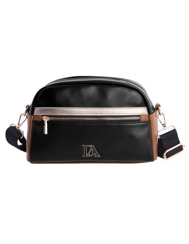 BANDOLERA-NEGRA.COMBINADA-OVALADA-TIRENA-ASA-REGULABLE-LOGO-FRONTAL-DON-ALGODÓN