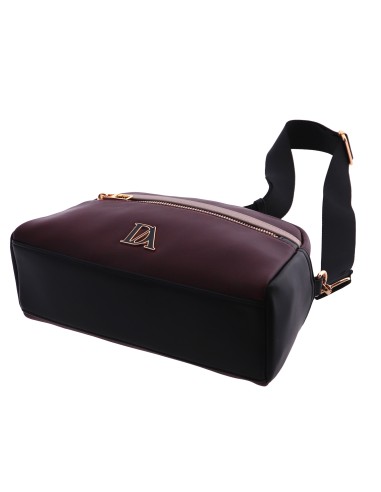 BANDOLERA BURDEOS OVALADA TIRENA DON ALGODÓN