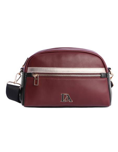 BANDOLERA BURDEOS OVALADA TIRENA DON ALGODÓN