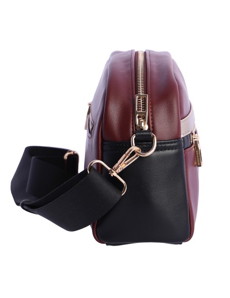 BANDOLERA BURDEOS OVALADA TIRENA DON ALGODÓN