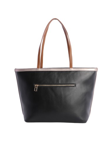 SHOPPER-NEGRO-COMBINADO-MARRÓN-BLANCO-ASAS.HOMBRO--LUNETA-DON-ALGODÓN