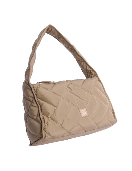 BOLSO-BEIGE-ACOLCHADO-NYLON-UN-ASA-ELORIA-DON-AGODÓN