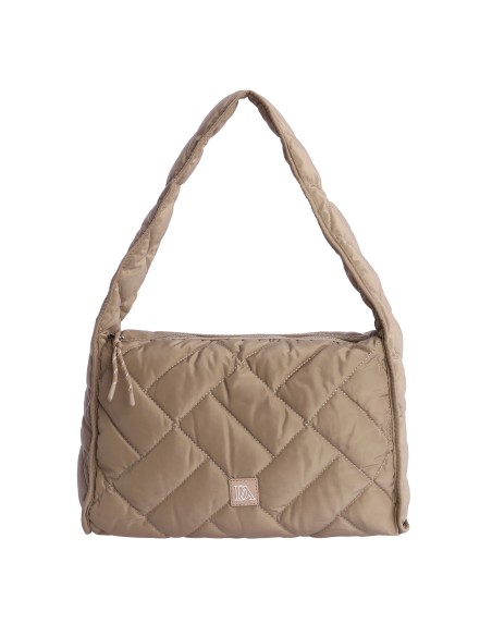 BOLSO-BEIGE-ACOLCHADO-NYLON-UN-ASA-ELORIA-DON-AGODÓN
