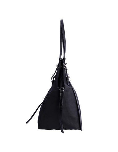 BOLSO-NYLON-NEGRO-HOMBRO-DOS-ASAS-DETALLES-METAL-LUNARA-DON-ALGODÓN