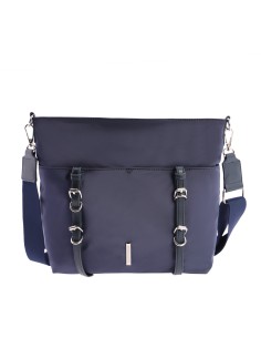 BANDOLERA-NYLON-MARINO.DETALLES-PLATA-COMPARTIMENTO-TRASERO-TUNDRA-DON-ALGODÓN