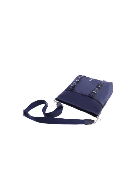 BANDOLERA-NYLON-MARINO.DETALLES-PLATA-COMPARTIMENTO-TRASERO-TUNDRA-DON-ALGODÓN