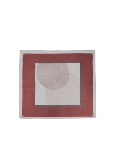 PAÑUELO-CYADRADO-BURDEOS-BEIGE-LUREYA-DON-ALGODÓN