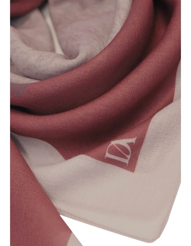 PAÑUELO-CYADRADO-BURDEOS-BEIGE-LUREYA-DON-ALGODÓN