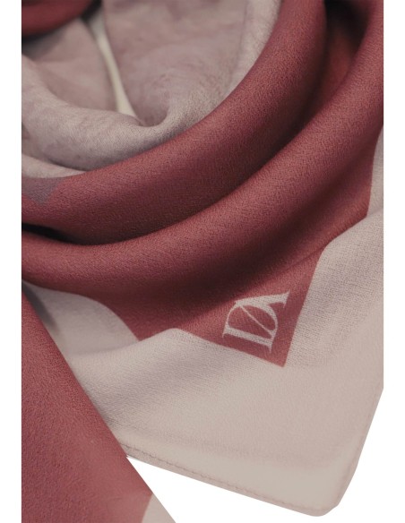 PAÑUELO-CYADRADO-BURDEOS-BEIGE-LUREYA-DON-ALGODÓN