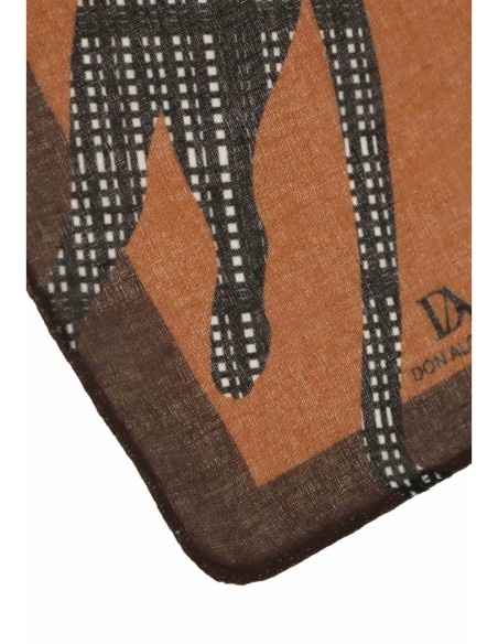 PAÑUELO-RECTANGULAR-ESTAMPADO-LEOPARDO-LUNARES-PATA-GALLO-ISELVA-DON-ALGODÓN