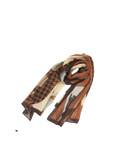 PAÑUELO-RECTANGULAR-ESTAMPADO-LEOPARDO-LUNARES-PATA-GALLO-ISELVA-DON-ALGODÓN