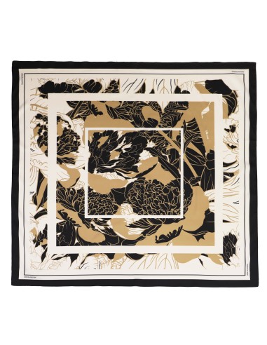 PAÑUELO-CUADARDO-ESTAMPADO-SIMULANDO-PLANTAS-MARRPNES-NEGRO-DON-ALGODÓN