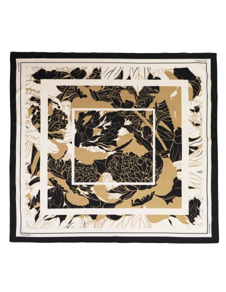 PAÑUELO-CUADARDO-ESTAMPADO-SIMULANDO-PLANTAS-MARRPNES-NEGRO-DON-ALGODÓN