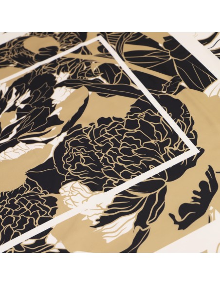 PAÑUELO-CUADARDO-ESTAMPADO-SIMULANDO-PLANTAS-MARRPNES-NEGRO-DON-ALGODÓN