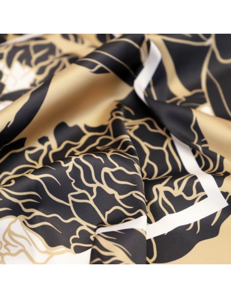 PAÑUELO-CUADARDO-ESTAMPADO-SIMULANDO-PLANTAS-MARRPNES-NEGRO-DON-ALGODÓN