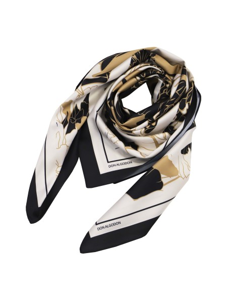 PAÑUELO-CUADARDO-ESTAMPADO-SIMULANDO-PLANTAS-MARRPNES-NEGRO-DON-ALGODÓN