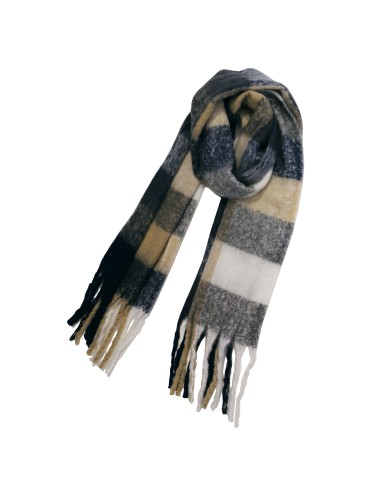 BUFANDA-CUADROS-MULTI-BEIGE-AZUL-MARRÓN-DON-ALGODÓN