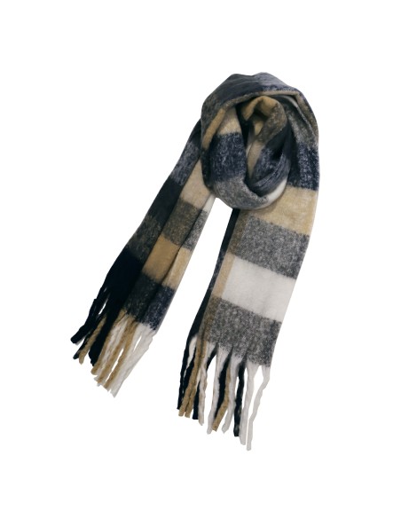 BUFANDA-CUADROS-MULTI-BEIGE-AZUL-MARRÓN-DON-ALGODÓN
