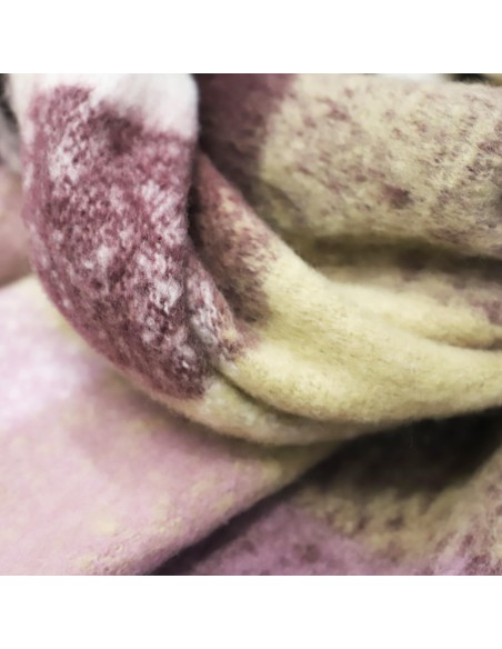 BUFANDA-CUADROS-MULTI-BEIGE-AZUL-MARRÓN-LILA-DON-ALGODÓN