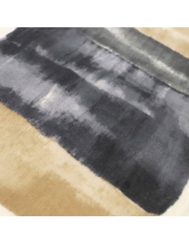 BUFANDA-PINCELADAS-GRUESAS-MARRÓN-GRIS-BEIGE-FLECOS-DON-ALGODÓN